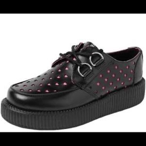TUK Pink Heart Creepers